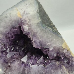 Large Amethyst Cathedral Geode – Deep Purple Crystal Cave