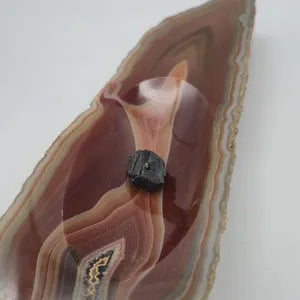 Natural Brown Agate Ashtray  - 718 gr