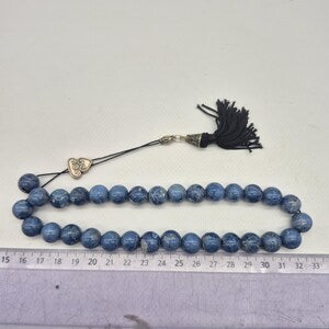 Blue Quartz Komboloi – Greek Worry Beads for Calm & Clarity