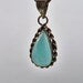 Amazonite Brass Pendant Cabochon Cut Healing Crystal