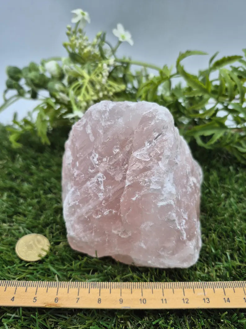 Rough Rose Quartz Crystal | Large Natural Mineral Specimen