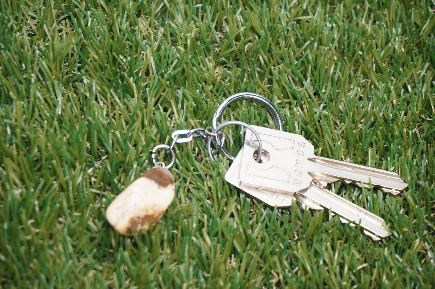 Jasper leopard Polished Keychain Healing Crystal Accessories Zodiac Mineral Stone