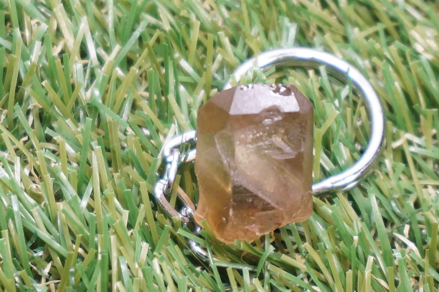 Smoked Quartz Keychain Healing Crystal Accessories Zodiac Mineral Stone
