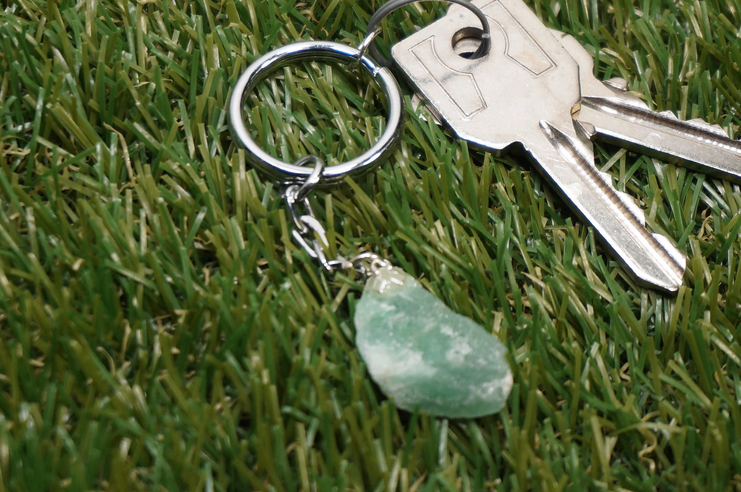 Natural Aventurine Crystal Keychain