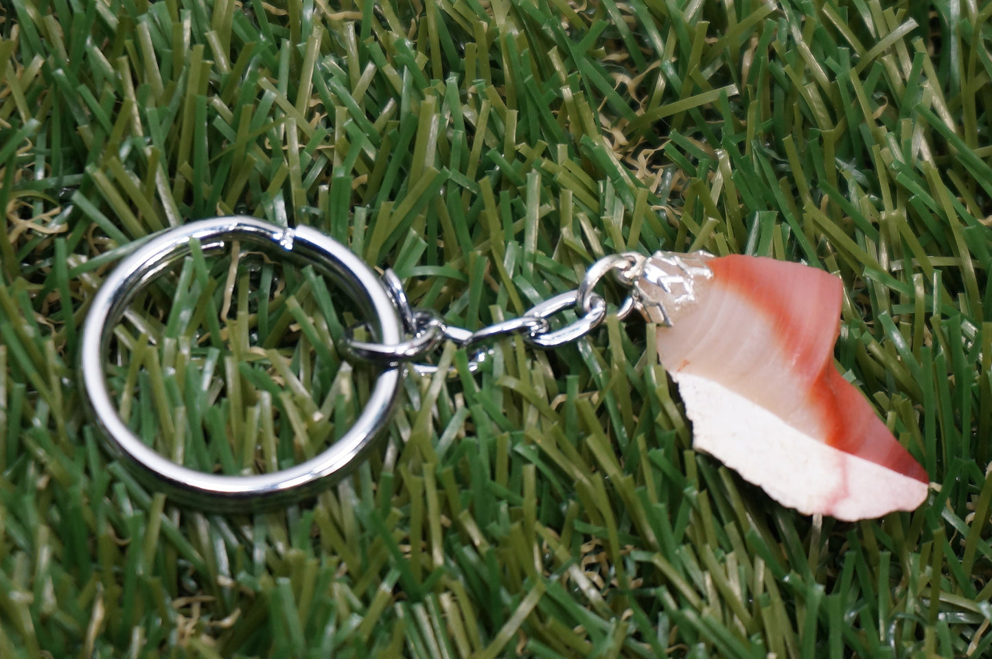 Natural Mookaite Jasper Crystal Keychain