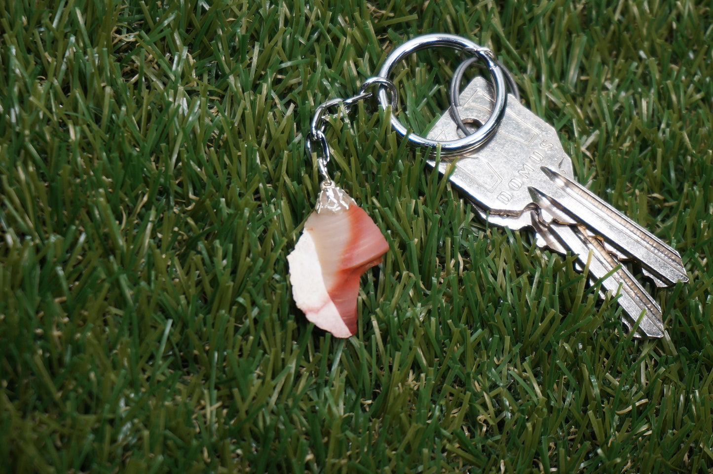 Natural Mookaite Jasper Crystal Keychain