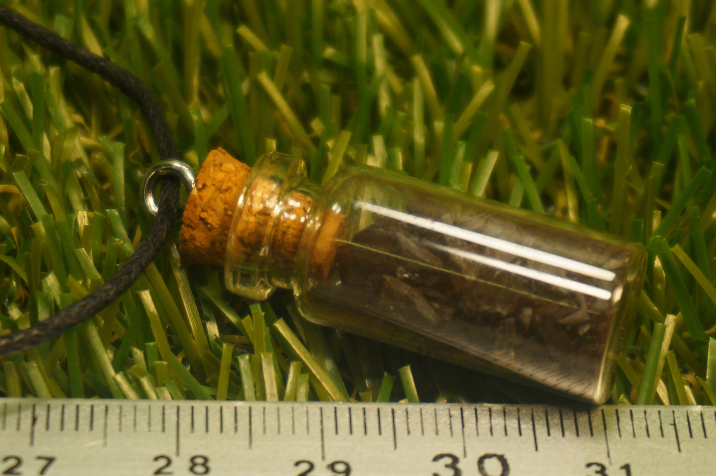 Natural Onyx Necklace Botτle Rough Mineral Stone Birthstone Brown Healing Therapy Gift Idea