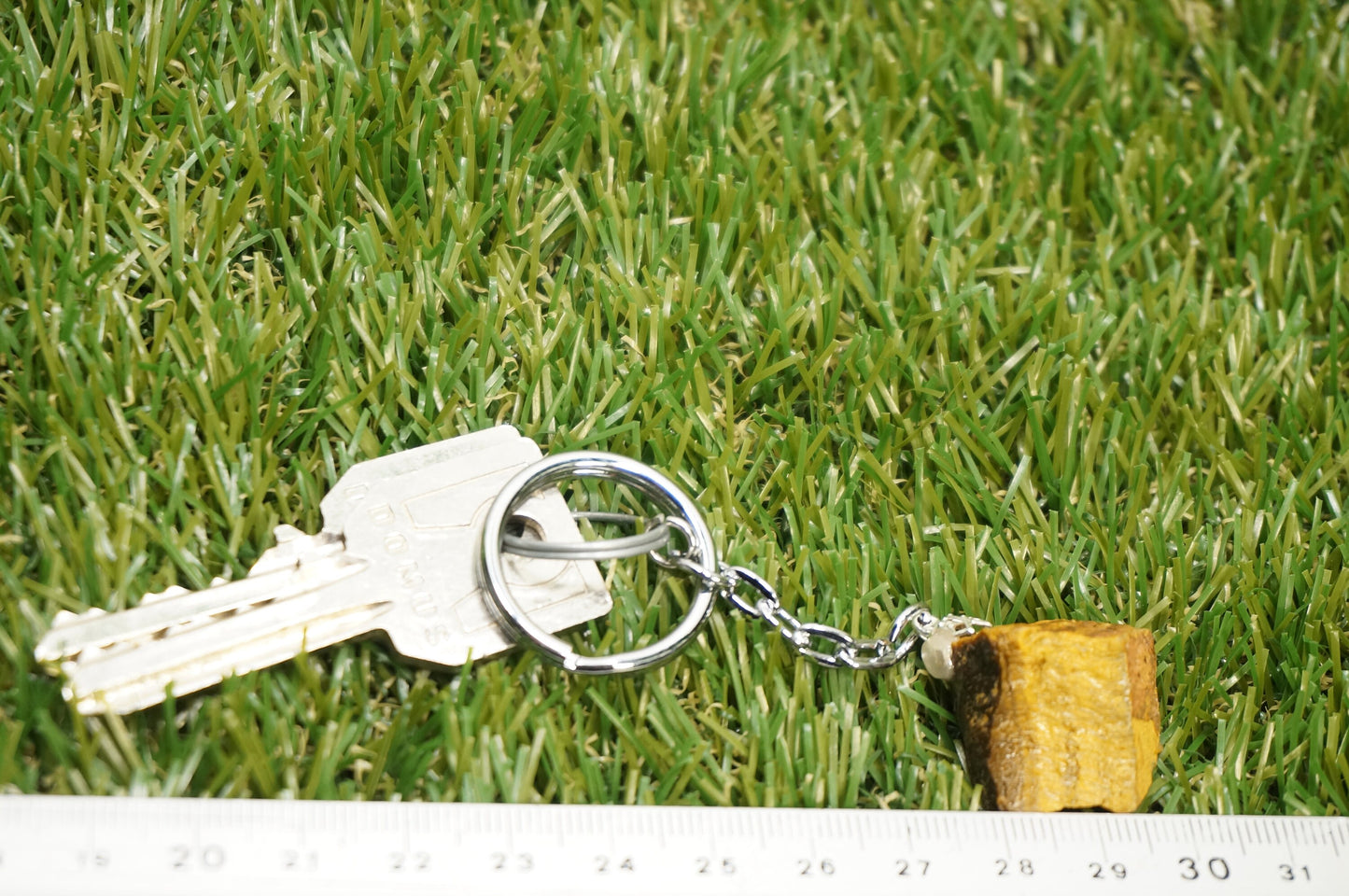 Natural Tiger's Eye Crystal Keychain