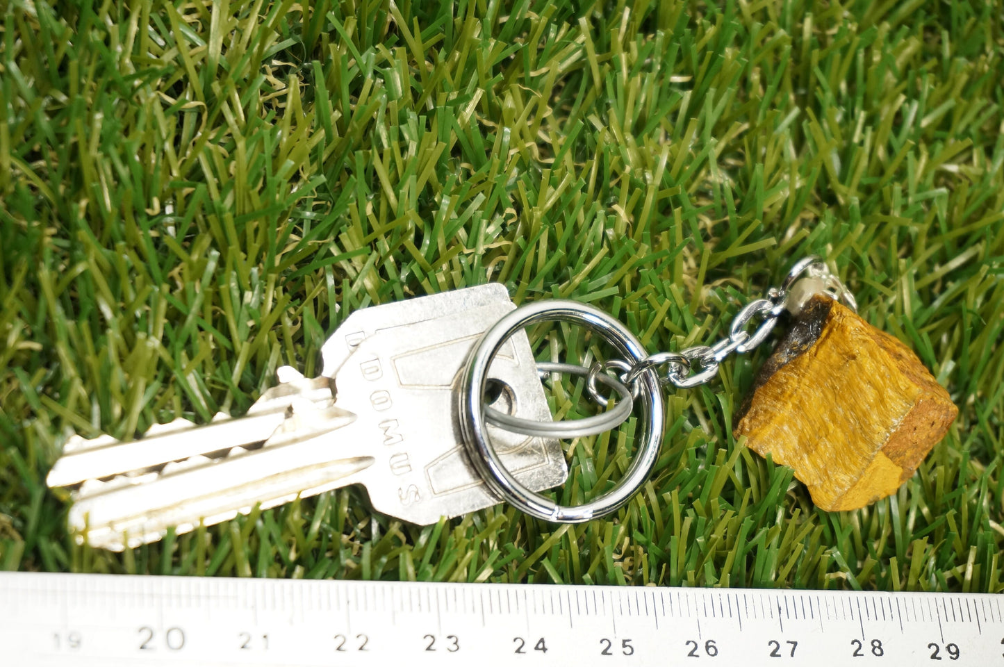 Natural Tiger's Eye Crystal Keychain