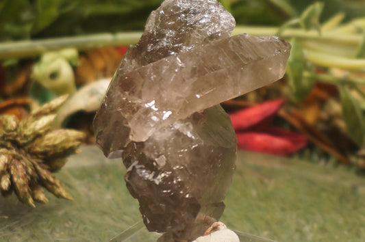 natürlicher Kristallhaufen Rauchquarz genetischer Komplex Spitzen Zwillinge Heiltherapie Mineralstein Kraftsammlung Exemplar Dekoration Magie