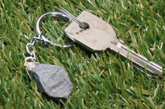 Natural Hematite Crystal Keychain