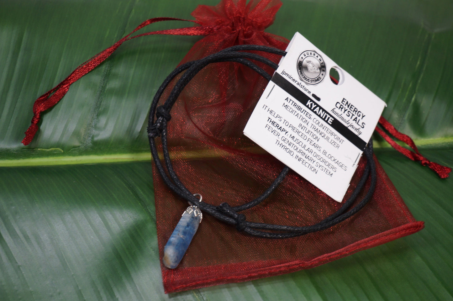 Blue Kyanite Crystal Necklace