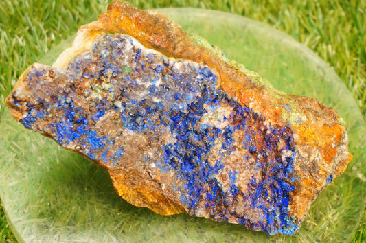 Crystal greece malachite azurite collection  Stone Spirit Healing Power Gift Decoration Protection