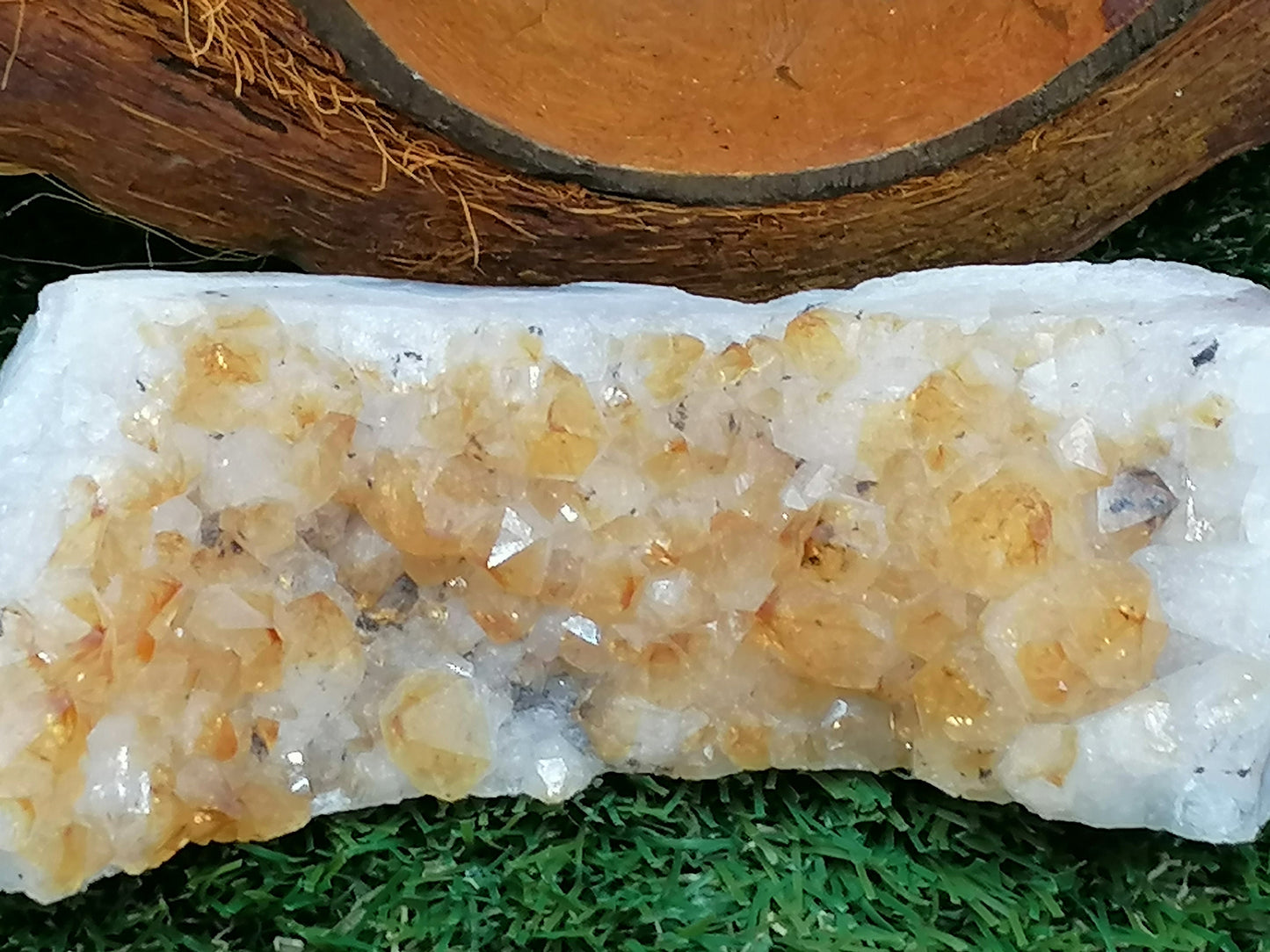 Citrine Yellow Crystal/Quartz (2) // Home Decor and Healing
