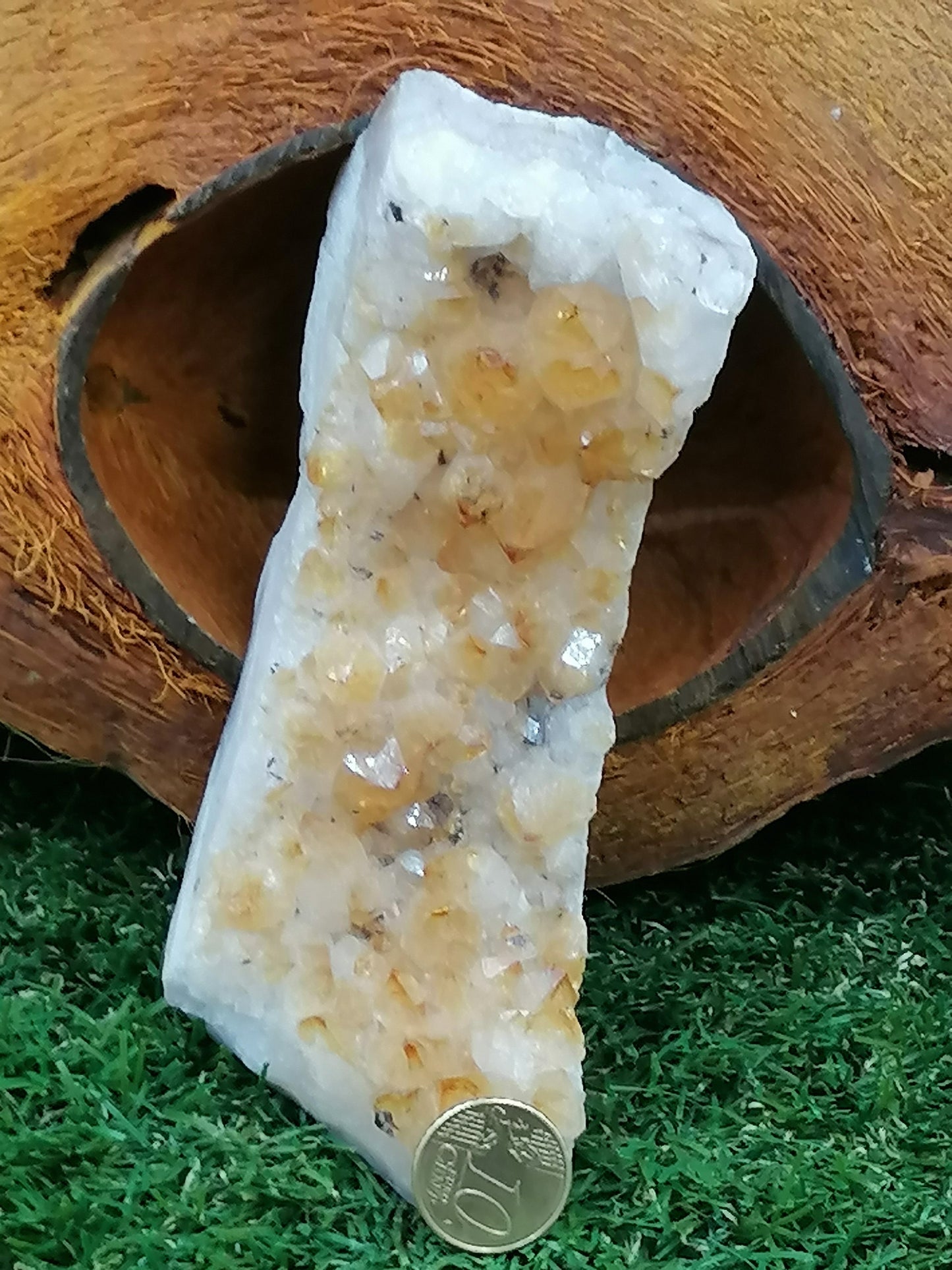 Citrine Yellow Crystal/Quartz (2) // Home Decor and Healing