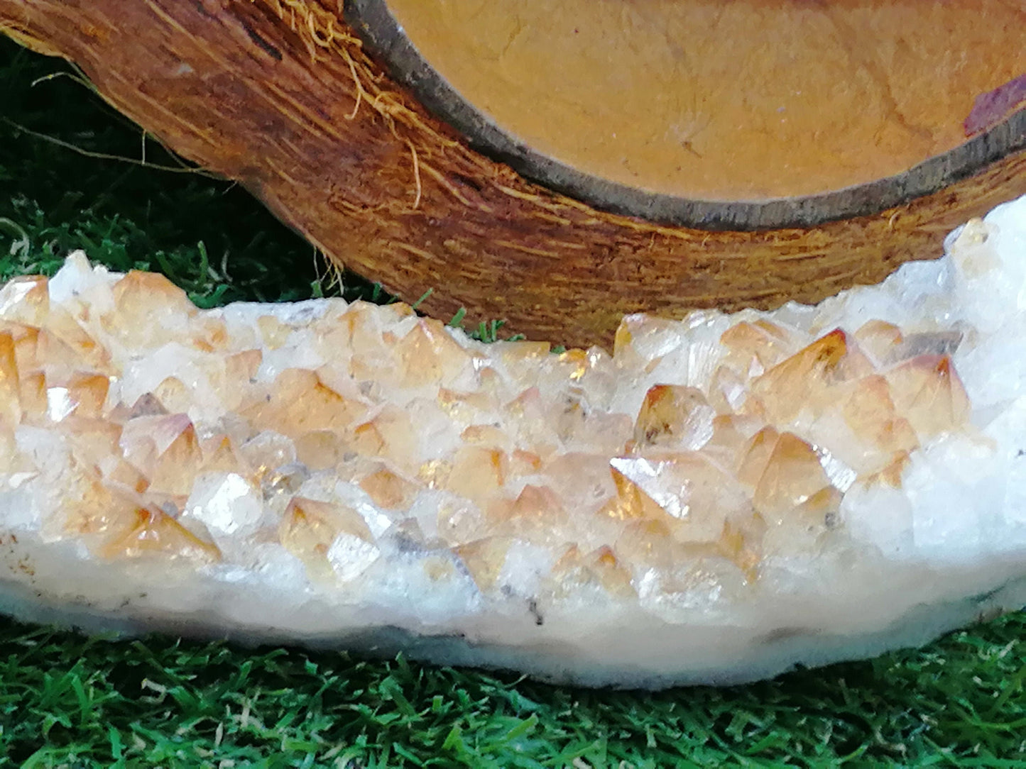 Citrine Yellow Crystal/Quartz (2) // Home Decor and Healing