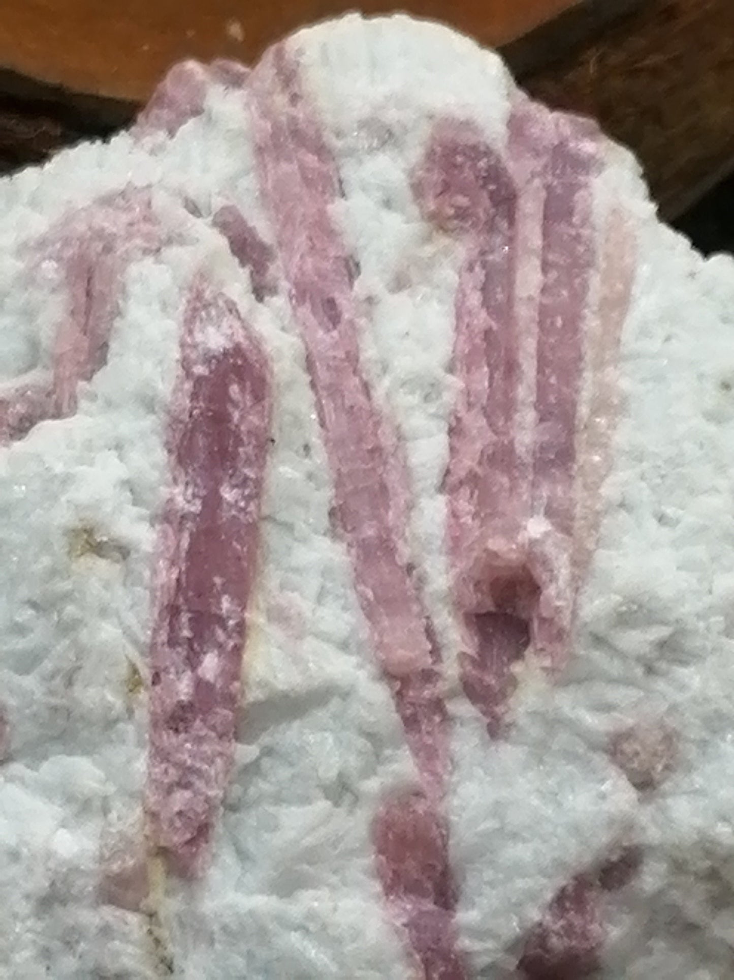 Pink Tourmaline Stripped Quartz Crystal // Home Decor and Healing