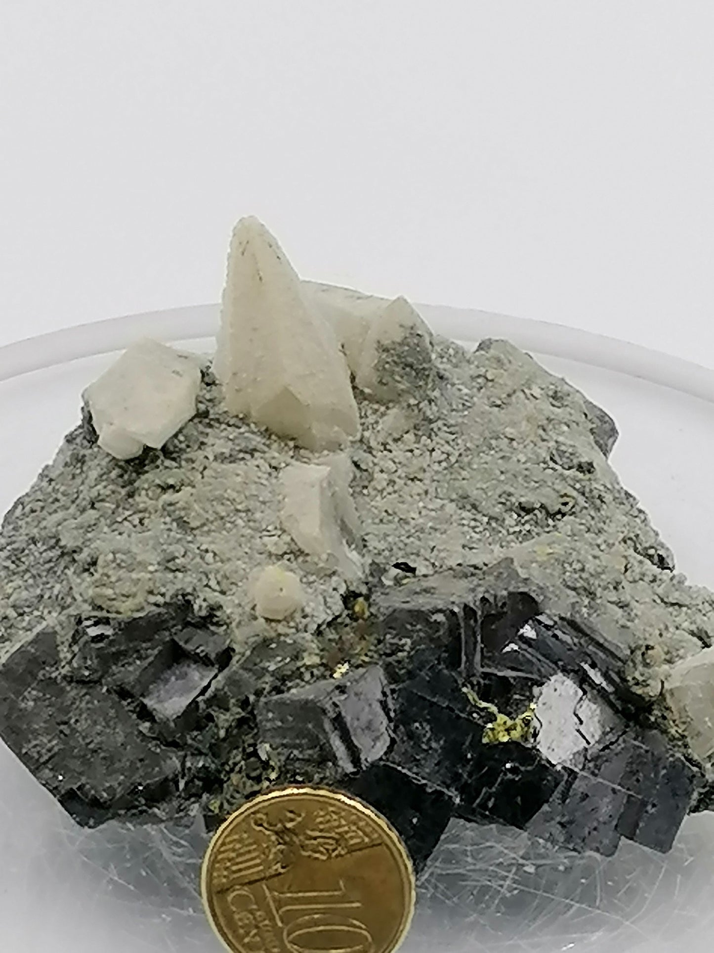 Pyrit Galena Quarzkristall Sammlung Exemplar Heilstein Birtsthone Kristall Schutz Dekoration Mineral