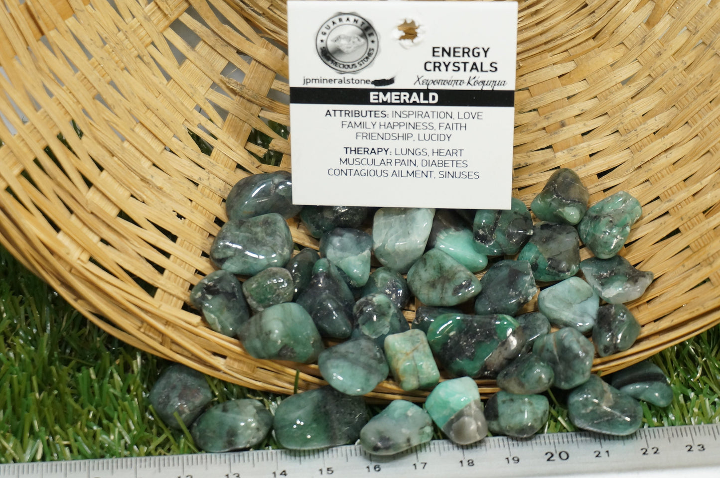 Natural Emerald specimen- Healing Stone- Chakras Reiki