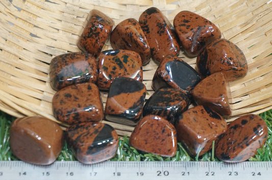 Natural brown obsidian specimen- Healing Stone- Chakras Reiki polished stone