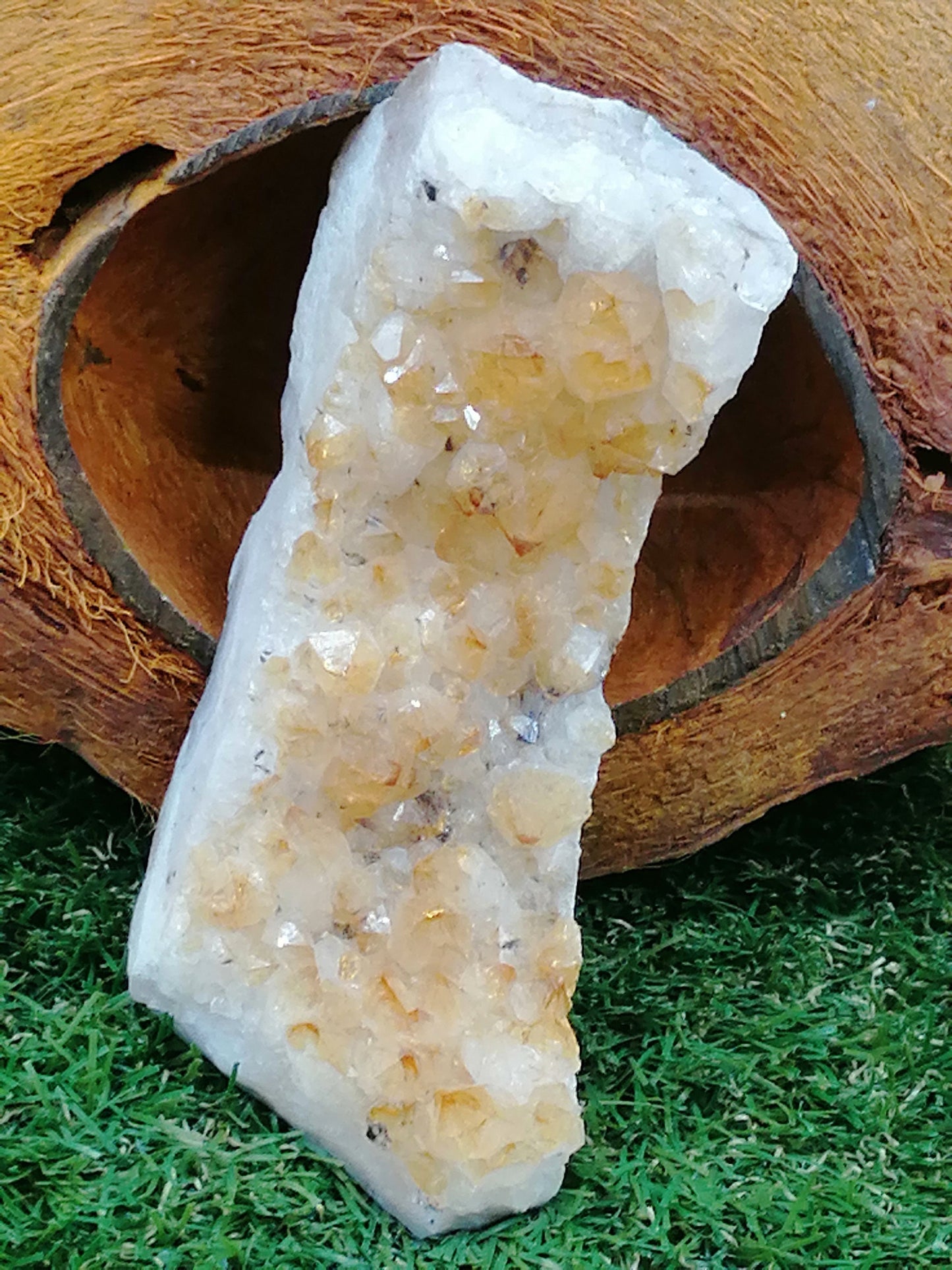 Citrine Yellow Crystal/Quartz (2) // Home Decor and Healing