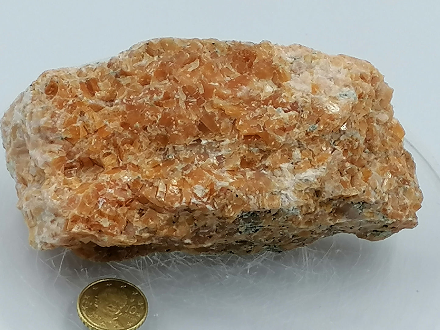 Kristall Calcit Orange Sammlung Exemplar Heilstein Birtsthone Kristall Schutz Dekoration Mineral