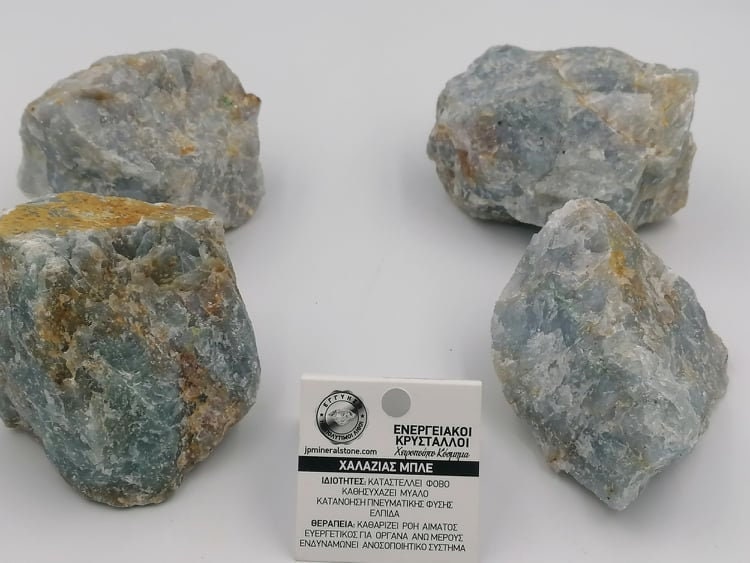 Natural Crystal Sky Blue Quartz Collection Speciment Healing Stone Birtsthone Crystal Protection Decoration Mineral