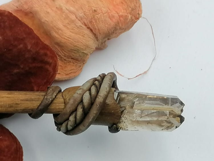 Natural Crystal Smoked Quartz Twins Wand -Fairy wand-Wizard wand-Nature Wand Healing Crystal Zodiac Mineral Stone