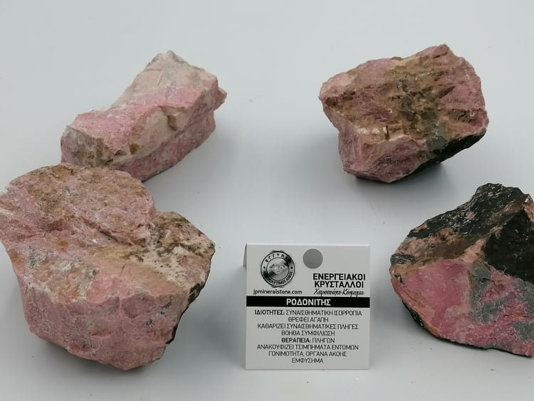 Top Natural Crystal Rhodonite Collection Speciment Healing Stone Birtsthone Crystal Protection Decoration Mineral