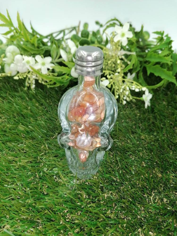 Natural Red chalcedony-cornioli crystal wishing bottle ,Crystal skeleton bottle,crystal stone,crystal quartz healing,healing stone