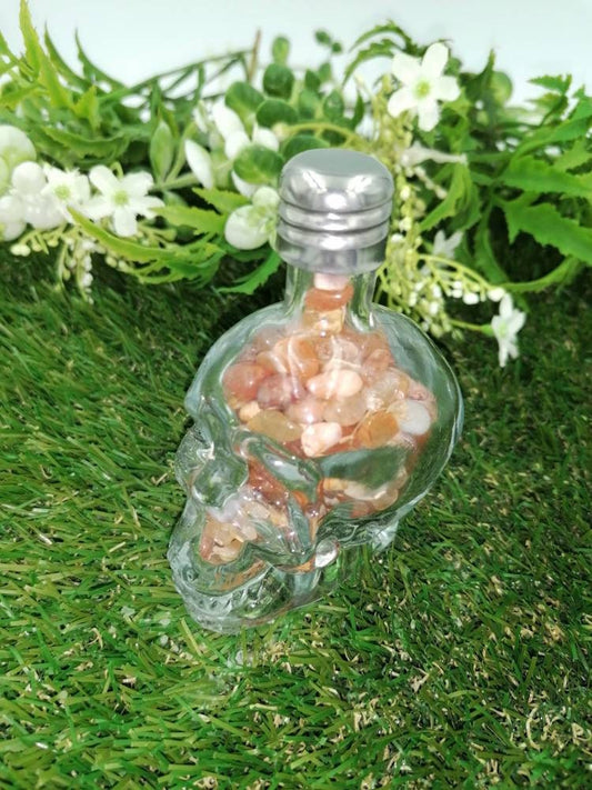 Natural Red chalcedony-cornioli crystal wishing bottle ,Crystal skeleton bottle,crystal stone,crystal quartz healing,healing stone