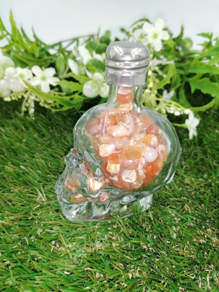 Natural Red chalcedony-cornioli crystal wishing bottle ,Crystal skeleton bottle,crystal stone,crystal quartz healing,healing stone