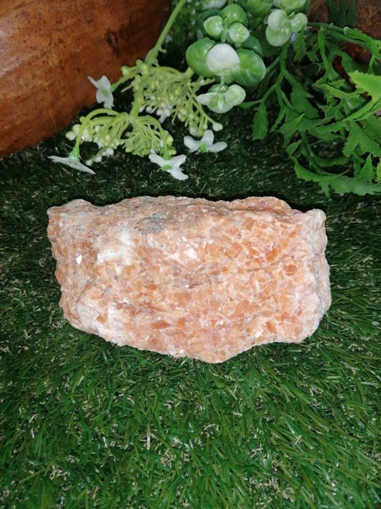 Kristall Calcit Orange Sammlung Exemplar Heilstein Birtsthone Kristall Schutz Dekoration Mineral