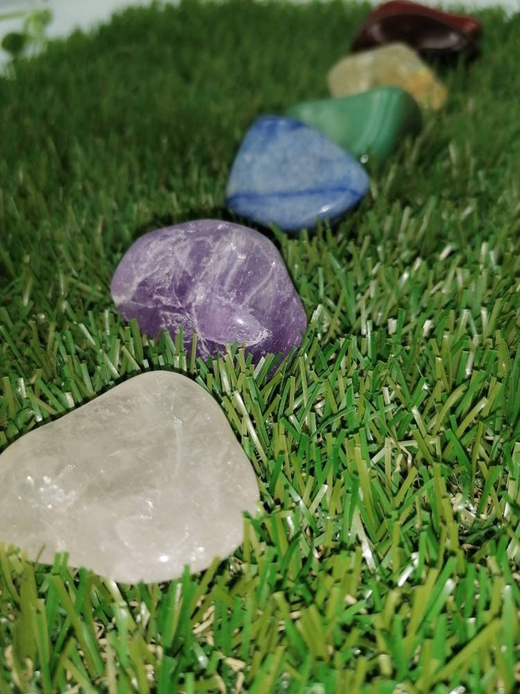 HUGE Chakra Stone Set, Chakra Stones, 7 Chakra Crystals, Crystal Therapy, Crystals, Tumbled Stones, Reiki, Spirituality, Metaphysical