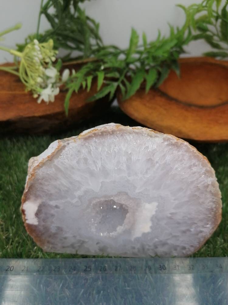 Φυσικός Αχάτης Γεωδών με Χαλαζία - Εκπληκτικό Συλλεκτικό Κομμάτι Έξτρα Ποιότητα