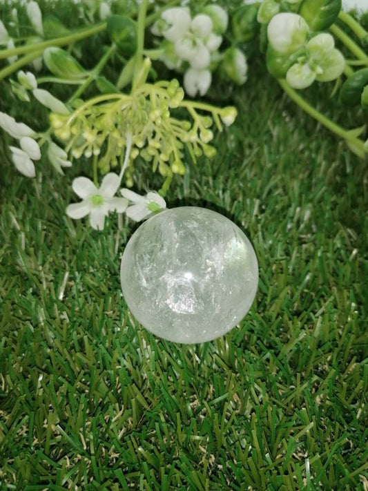 Crystal Quartz Sphere ~ perfect For Crytsal Healing, Crystal Grid, Crystal Ball ~ Metaphysical Healing, Meditation