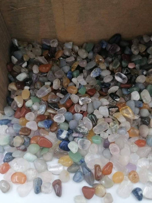Mixed Polished Crystal Chips, Tumbled Healing Gemstone, New Age Polished Semi-Precious Rocks