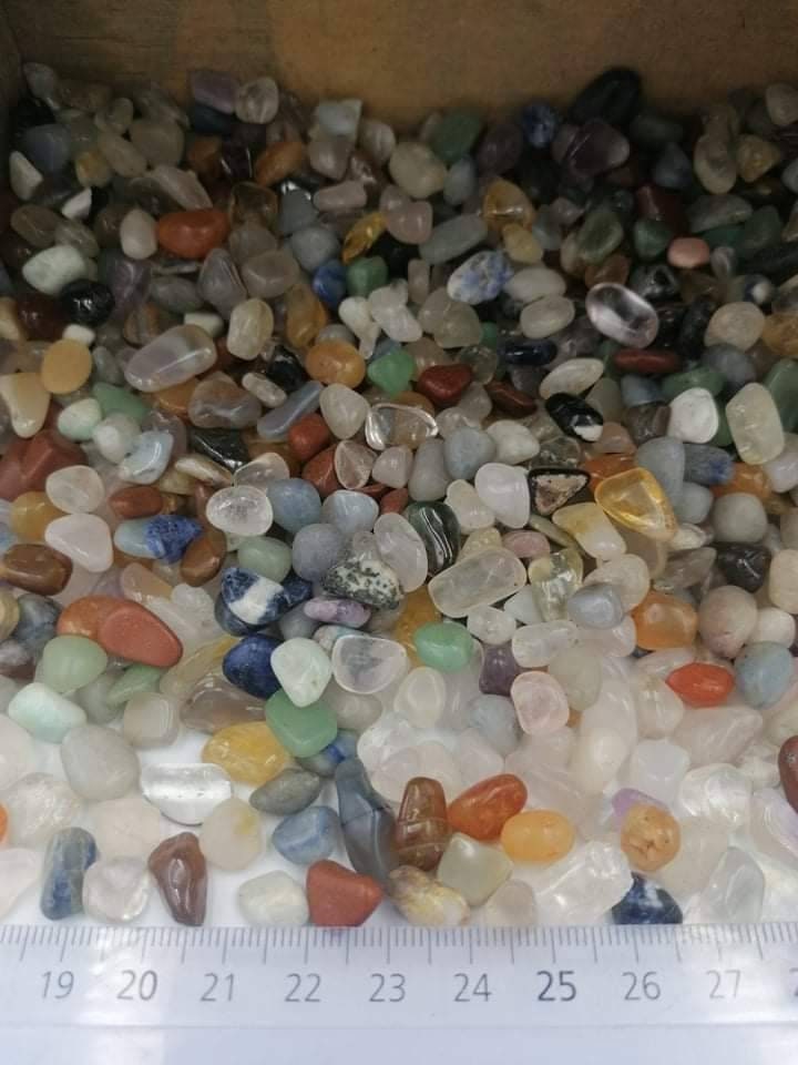 Mixed Polished Crystal Chips, Tumbled Healing Gemstone, New Age Polished Semi-Precious Rocks