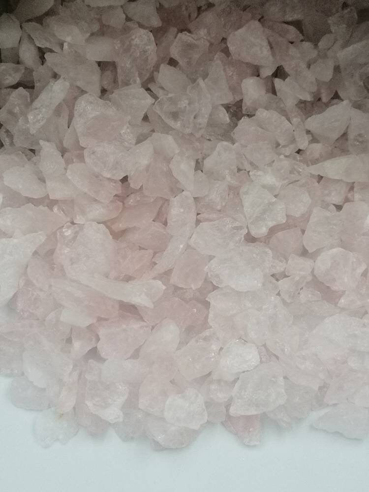 Rose Quartz Crystal Chips, Tumbled Healing Gemstone, New Age Rough Semi-Precious Rocks