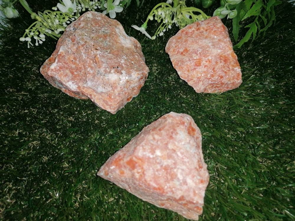 Top Natural Crystal Orange Calcite Collection Speciment Healing Stone Birtsthone Crystal Protection