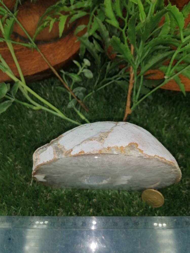 Φυσικός Αχάτης Γεωδών με Χαλαζία - Εκπληκτικό Συλλεκτικό Κομμάτι Έξτρα Ποιότητα