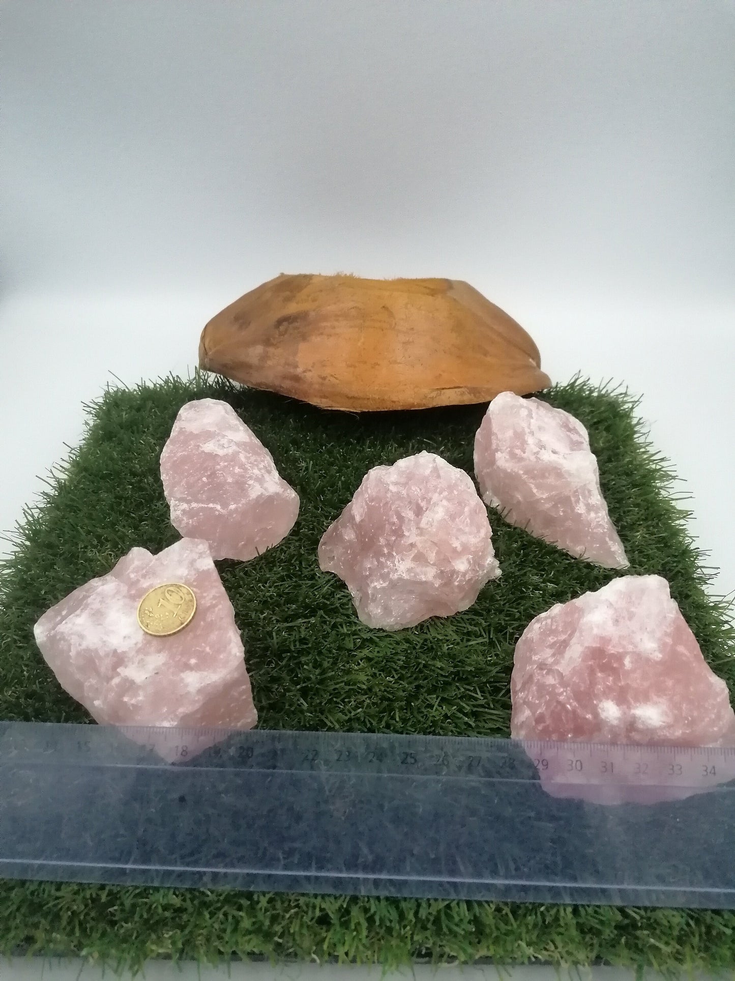 1 piece of crystal pink quartz rough mineral stone love crystals collection piece healing stones