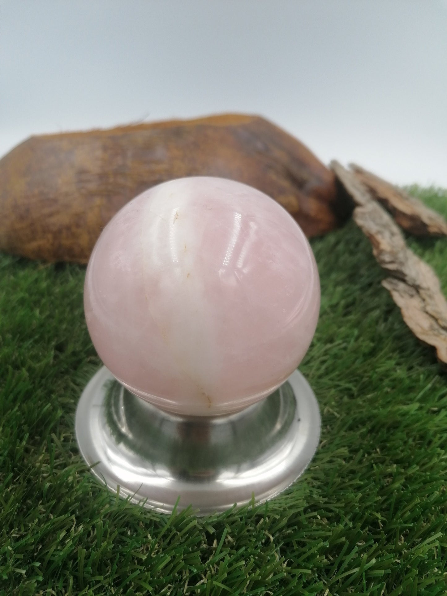 Rose Quartz Crystal Sphere ~ perfect For Crystal Healing, Crystal Grid, Crystal Ball ~ Metaphysical Healing, Meditation