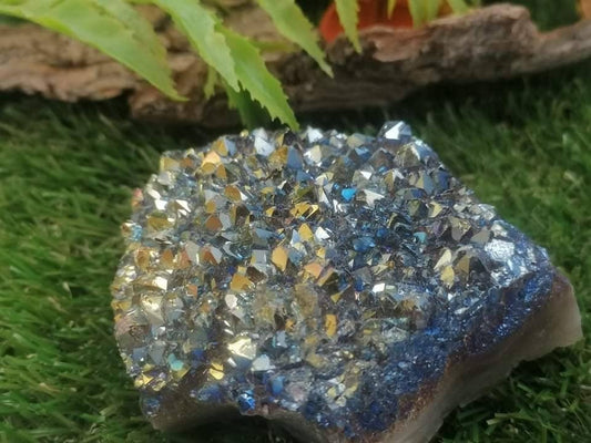 Natural Amethyst and Titanium oxidation - Amazing Collector's Piece Extra Quality