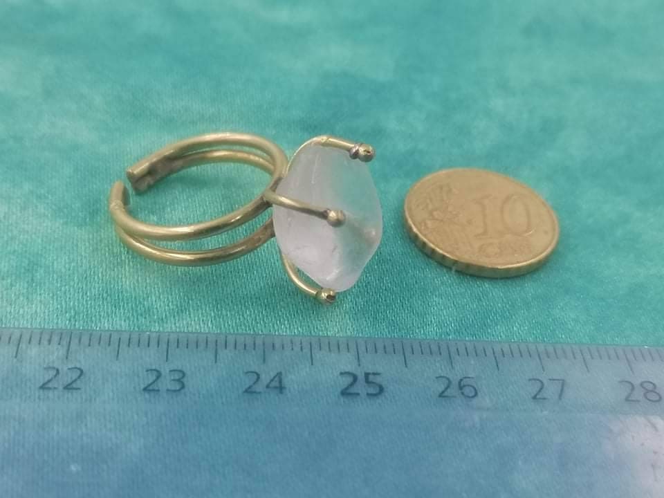 Clear Quartz Crystal Ring Handmade