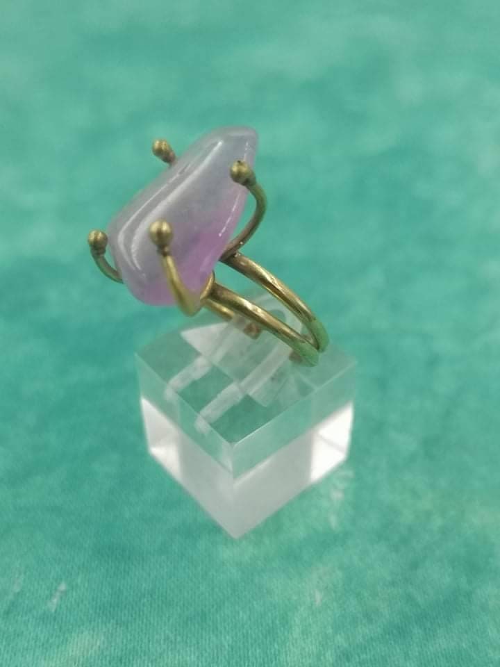 Amethyst Crystal Ring Handmade