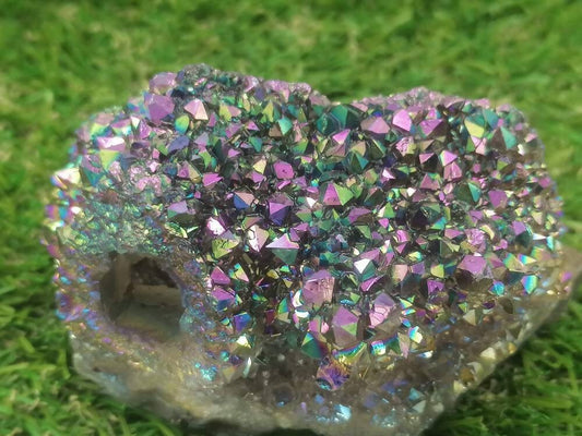 Natural Cactus Amethyst and Titanium oxidation - Amazing Collector's Piece Extra Quality