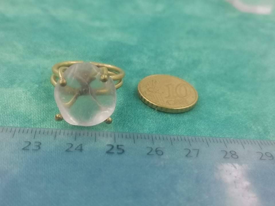 Clear Quartz Crystal Ring Handmade