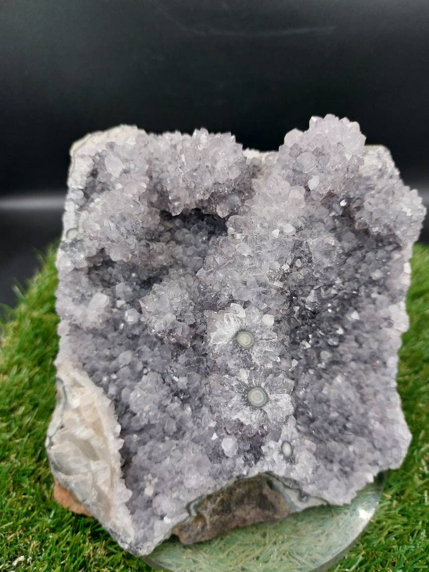 Huge, Amethyst, Cluster, Cactus Crystal, Calcite, Speciment,Mineral Urugyau, Protection,Stone Purple, Decoration, Gift Idea, Collection Gem