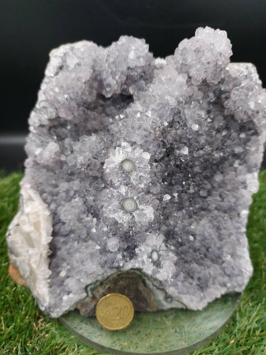 Huge, Amethyst, Cluster, Cactus Crystal, Calcite, Speciment,Mineral Urugyau, Protection,Stone Purple, Decoration, Gift Idea, Collection Gem